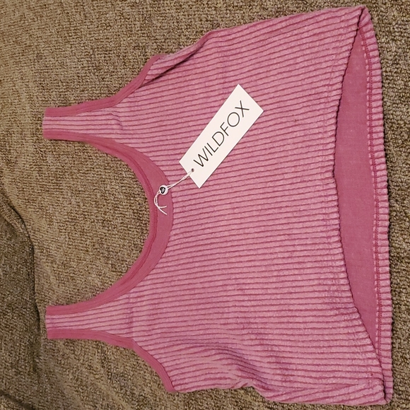 WILDFOX KYLIE TANK in ruby - Picture 7 of 10